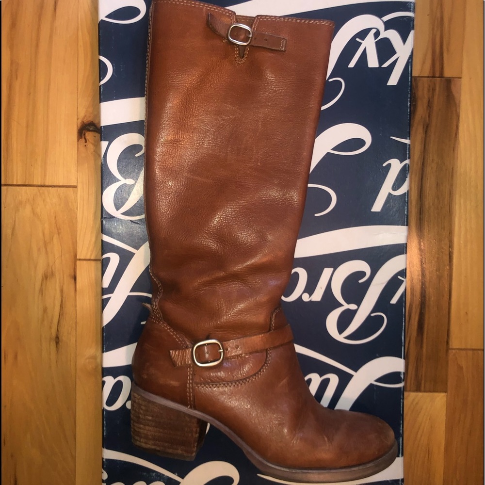 Lucky Brand Brown Leather Boots
